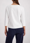 Monari Sweatshirt with Emblem, White
