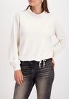Monari 3-D Print Pocket Detail Sweatshirt, White