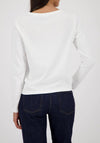 Monari Long Sleeve Shirt with Emblem, White