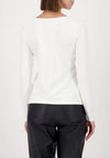 Monari Painting Print Long Sleeve Top, White