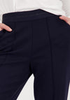 Monari Trousers with Glitter Stripe Wasitband, Navy