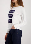 Monari Long Sleeve Shirt with Print, White