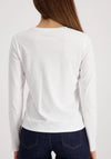 Monari Long Sleeve Shirt with Print, White