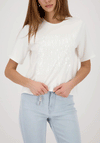 Monari Sequin Embellished T-Shirt, White