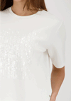 Monari Sequin Embellished T-Shirt, White