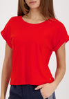 Monari Basic Round Neck T-Shirt, Red