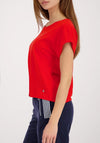 Monari Basic Round Neck T-Shirt, Red