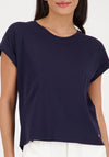 Monari Basic Round Neck T-Shirt, Navy