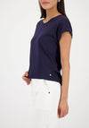 Monari Basic Round Neck T-Shirt, Navy