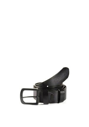 Monti Dallas Mens Leather Belt, Black