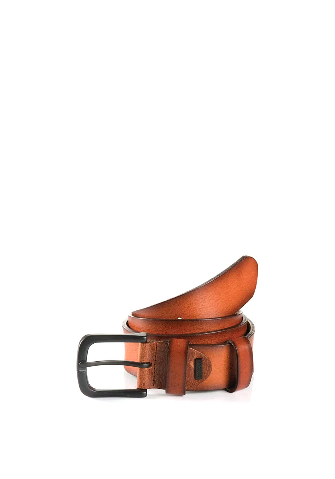 Monti Dallas Mens Leather Belt, Cognac