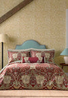 Morris & Co Honeysuckle & Tulip Duvet Set, Red & Gold