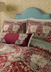 Morris & Co Honeysuckle & Tulip Duvet Set, Red & Gold