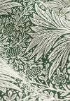 Morris & Co Marigold Lined Pencil Pleat Curtains, Leaf Green