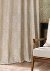 Morris & Co Marigold Lined Pencil Pleat Curtains, Stone