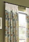 Morris & Co Seaweed Lined Pencil Pleat Curtains, Stone Multi