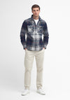 Barbour Men’s Cannich Tailored Tartan Overshirt, Blue Granite