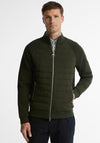 Barbour Men’s Thornton Quilted Full Zip Sweat Jacket, Green