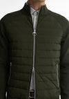 Barbour Men’s Thornton Quilted Full Zip Sweat Jacket, Green