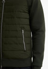 Barbour Men’s Thornton Quilted Full Zip Sweat Jacket, Green