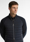 Barbour Men’s Thornton Quilted Full Zip Sweat Jacket, Navy