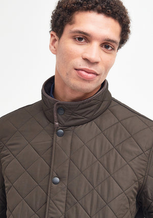 Barbour Men's Powell Quilted Chelsea Style Jacket, Olive Green