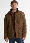 Barbour Men’s Shoveler Waterproof Quilted Jacket, Dark Sand
