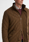 Barbour Men’s Shoveler Waterproof Quilted Jacket, Dark Sand
