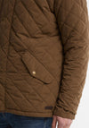 Barbour Men’s Shoveler Waterproof Quilted Jacket, Dark Sand