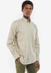 Barbour Men’s Sporting Tattersal Shirt, Buttermilk & Blue Multi