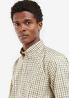 Barbour Men’s Sporting Tattersal Shirt, Buttermilk & Blue Multi