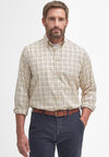 Barbour Men’s Sporting Tattersal Shirt, Buttermilk & Red