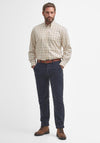 Barbour Men’s Sporting Tattersal Shirt, Buttermilk & Red