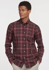 Barbour Mens Wethram Tartan Tailored Shirt, Winter Red