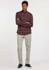 Barbour Mens Wethram Tartan Tailored Shirt, Winter Red