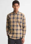 Barbour Men’s Wethram Tartan Tailored Shirt, Khaki Multi