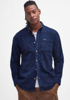 Barbour Men’s Blair Cord Tartan Tailored Shirt, Midnight Navy