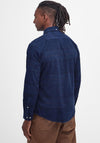 Barbour Men’s Blair Cord Tartan Tailored Shirt, Midnight Navy