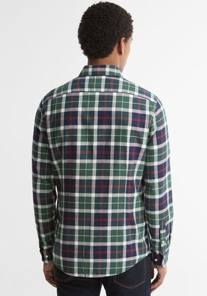 Barbour Men’s Fortrose Tartan Tailored Shirt, Evergreen Multi