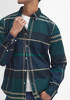 Barbour Men’s Iceloch Tailored Tartan Shirt, Green Loch