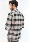 Barbour Men’s Betsom Check Tailored Shirt, Beige Multi