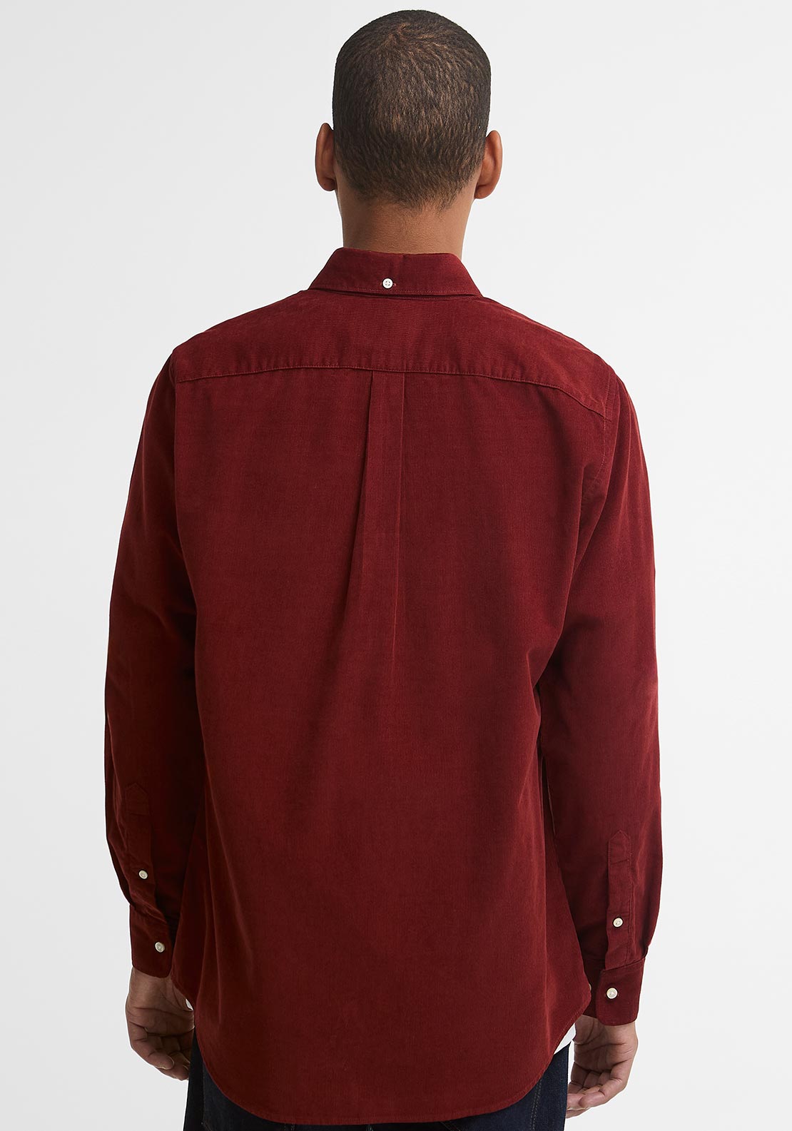 Barbour Men's Ramsey Cord Tailored Shirt, Russet Brown