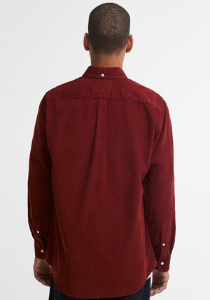 Barbour Men's Ramsey Cord Tailored Shirt, Russet Brown