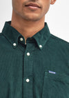 Barbour Men's Ramsey Cord Tailored Shirt, Seaweed