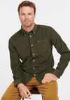 Barbour Mens Ramsey Cord Tailored Shirt, Forest Green