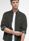 Barbour Men's Ramsey Cord Tailored Shirt, Forest Green