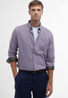 Barbour Mens Padshaw Gingham Tailored Shirt, Rich Red