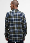 Barbour Men’s Rasay Tartan Shirt, Navy & Olive Green