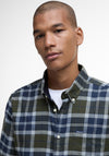 Barbour Men’s Rasay Tartan Shirt, Navy & Olive Green