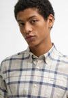 Barbour Men’s Lewis Tartan Tailored Shirt, Light Beige